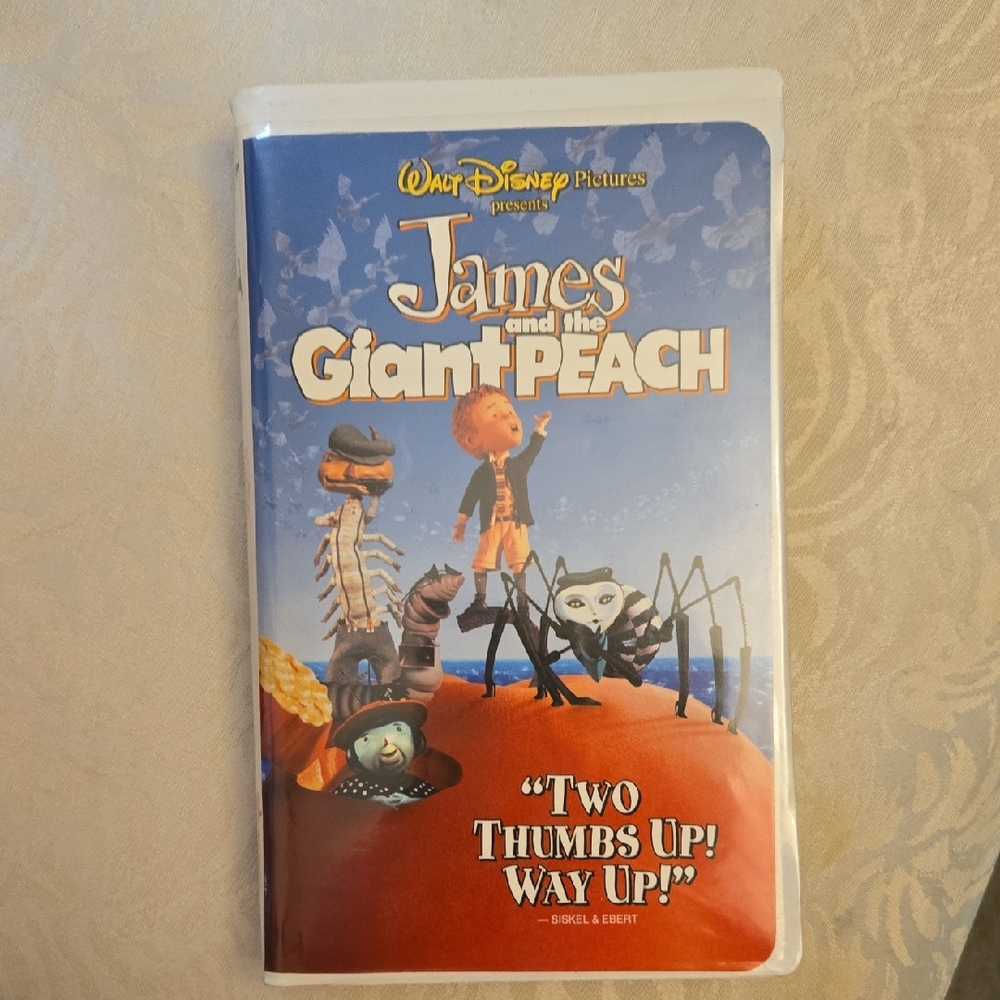 Disney's James and the Giant Peach VHS - Blue and Orange Cover